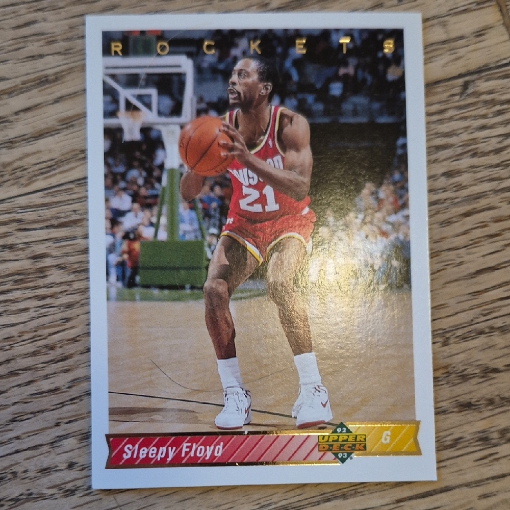 Upper Deck Basketball Card - Red and White